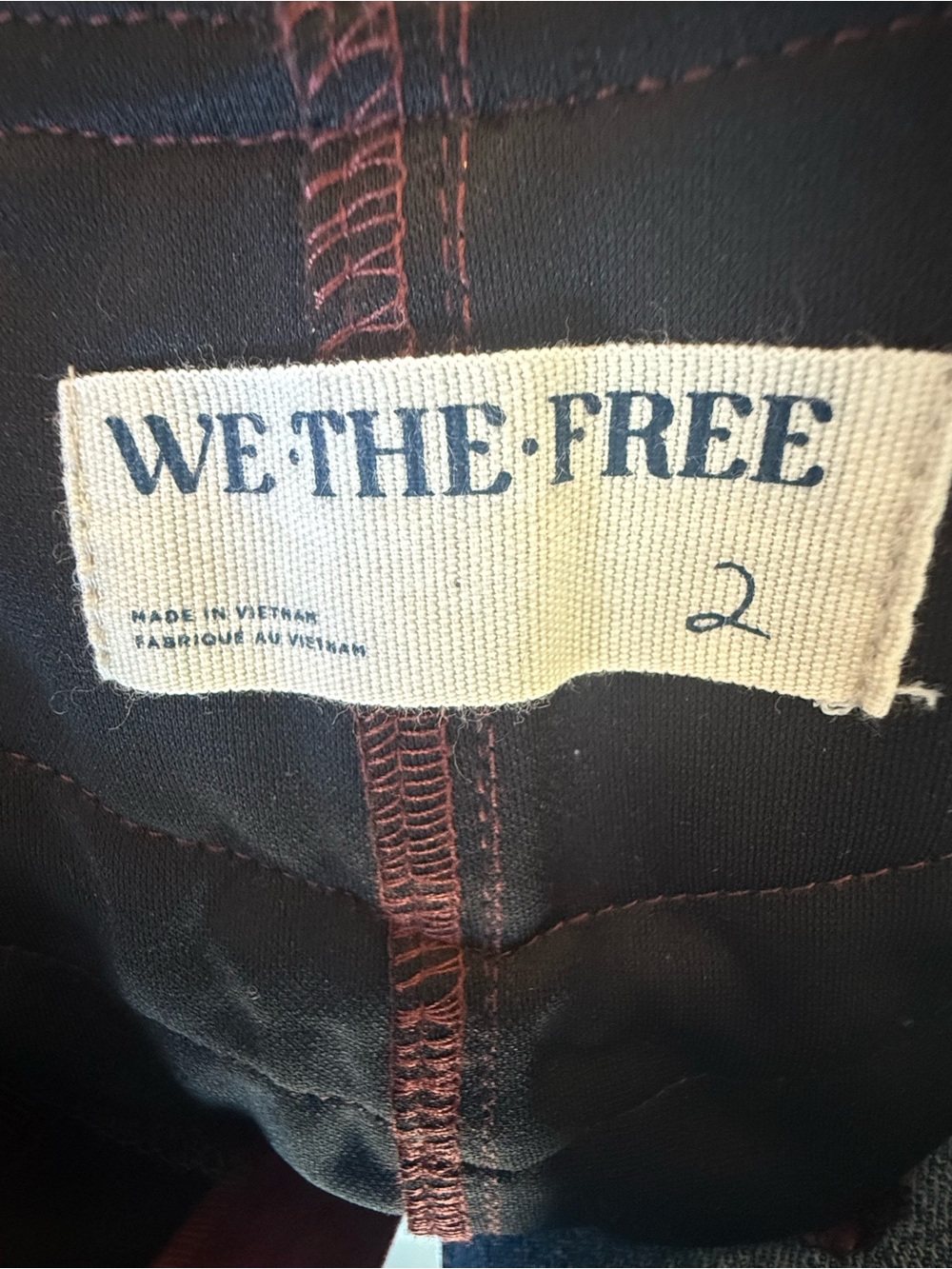 We The Free Burgundy Sierra Mini Skirt Size 2 - Picture 3 of 8